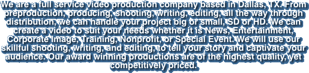 We are a full service